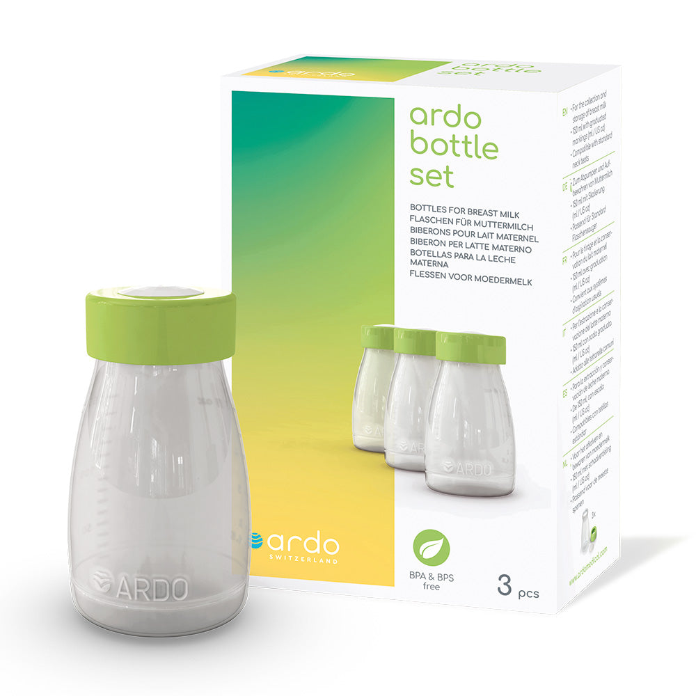 Muttermilchflaschen im 3er Set (150 ml) – Ardo-Shop