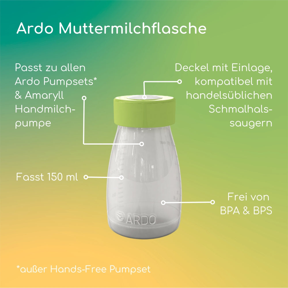 Ardo Muttermilchflaschen Eigenschaften