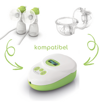 Produktabbildung Ardo Calypso mit Hinweis auf  Kompatibilität mit Hands-Free Pumpsets