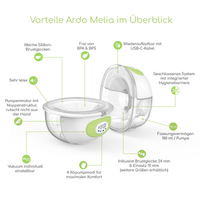 Ardo Melia elektrische Hands-Free Milchpumpe