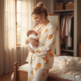 Still-Pyjama aus Baumwolle – Komfort & Stil für stillende Mütter