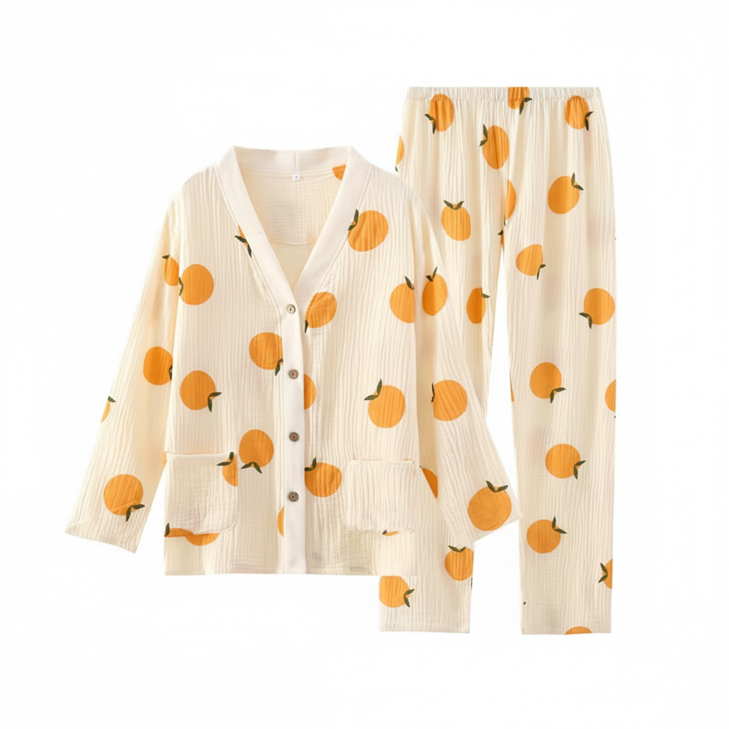 Still-Pyjama aus Baumwolle – Komfort & Stil für stillende Mütter