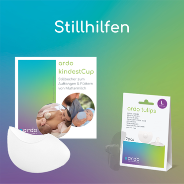 Produktabbildung Ardo kindestCup und Ardo Tulips Stillhütchen