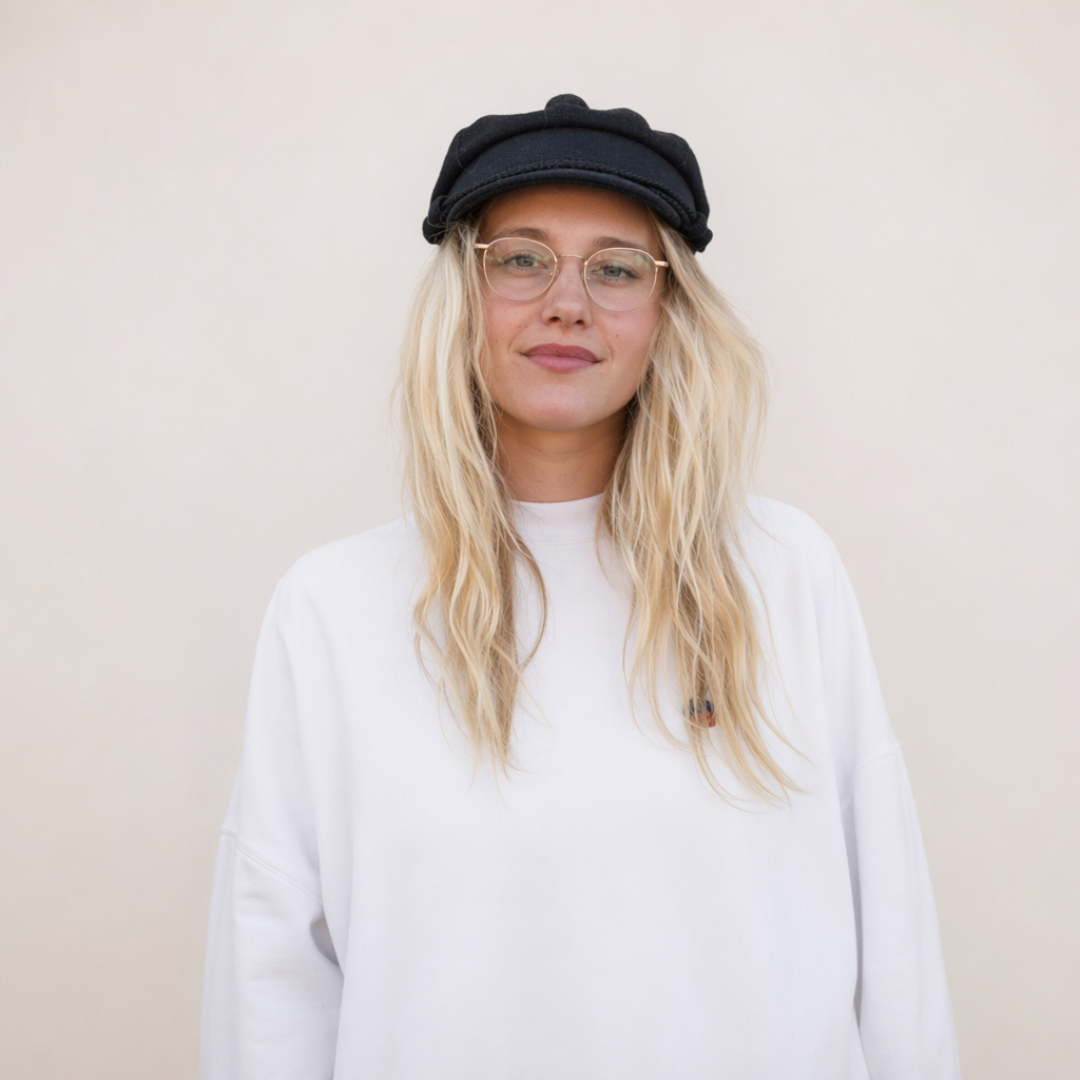 Portrait von Mila Weidelhofer, Journalistin, Stillberaterin und Co-Host des Podcasts Stillleben.